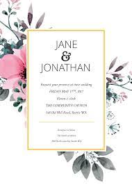 Floral Splash Wedding Invitation Template Customize This Inv Wedding Invitation Cards Online Free Online Wedding Invitations Wedding Invitation Card Template