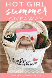 Make it so fun, you do give some of them away too. Hot Girl Summer Giveaway Prettypeacockpaperie