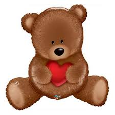 Shop valentine plush brown bear at dollar general. Valentines Day Mylar Balloon Teddy Bear Love 35 Inch Balloon Shop Nyc