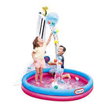 The little tikes biggest water slide pool is a fun summer activity for kids and great for exercise too. Little Tikes Fun Zone Drop Zone Kiddie Swimming Pool Indoor Outdoor Walmart Com Walmart Com