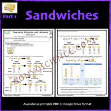 Basic stoichiometry phet lab rvsd 2/2011 let's make some sandviches! Phet Reactants Products And Leftovers Activity Guide Distance Learning