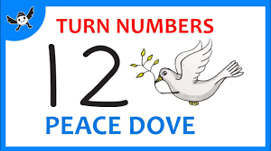 Is it possible to draw a dove on youtube? How To Draw A Peace Dove Using Number 12 Easy And Fun Doodle Art On Paper For Kids Youtube