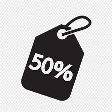 50 Sale Price Tag Icon Symbol Sign Price Tag Design Promotional Design Free Vector Illustration