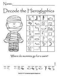 Ancient Egypt Code Decode The Hieroglyphics By Homeschoolinggarden Hieroglyphics Egypt Ancient Egypt