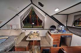When you combine the solid exterior of a travel trailer with a tent camper, you get the flagstaff hard side series, giving your camping experience the best of both worlds. Flagstaff Hard Side Pop Up Campers Folding Camping Trailers By Forest River Rv Camping Trailer Popup Camper Camper