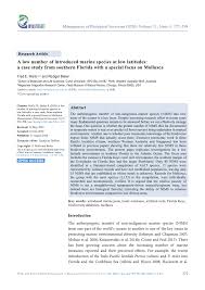 Are there different types of licenses for florida? Pdf A Low Number Of Introduced Marine Species At Low Latitudes A Case Study From Southern Florida With A Special Focus On Mollusca