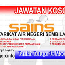 Plumbing guidelines of syarikat air negeri sembilan by dialoggbi in topics. Kerja Kosong Sains Syarikat Air Negeri Sembilan