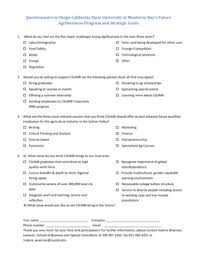 This page is a collection of pictures related to the topic of california state shape, which contains the randy report: Fillable Online Questionnaire To Shape California State University At Fax Email Print Pdffiller