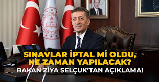 Haberlergündem haberleriokullarda sınavlar nasıl yapılacak? Sinavlar Iptal Mi Oldu Ne Zaman Yapilacak Yuz Yuze Egitim Yazin Devam Edecek Mi Bakan Ziya