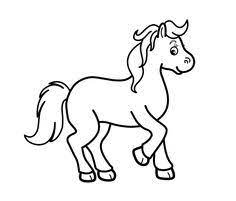 Parents may receive compensation when you click through and purchase from links contained on this website. Little Horse Cartoon Animals Coloring Pages For Kids Printable Free Horse Cartoon Horse Coloring Books Horse Coloring