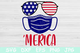 Mask Merica 4th Of July Graphic By Tiffscraftycreations Creative Fabrica