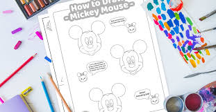 These are mickey mouse coloring pictures. Fun Simple How To Draw Mickey Mouse Tutorial