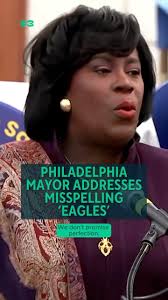 E-L-G-S-E-S! Mayor Cherelle Parker addressed her spelling mishap during a  Tuesday press conference after accidentally messing up the Eagles chant  over the weekend., #eagles #philadelphiaeagles ...