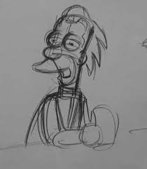 When homer and bart go to his office, he attacks them with bender and zoidberg (two of futurama 's main characters) draws who come to life. Matt Groening Originele Productie Tekening The Simpsons Lenny Verkauft Den Auktionserlos Anzeigen