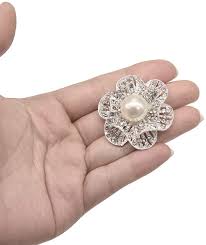 Aroma jewelry & positive intentions. Buy Lot 9pcs Silver Tone Rhinestone Brooches Eglomart Big Pearl Crystal Wedding Bouquet Kit Set Wholesale Lot Set Pins Fashion Women Girl Flower Clear Brooch Online In Finland B07rts7qg4
