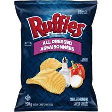 All Dressed Chips Courtesy Of Walmart Ca Potato Chips Ruffles All Dressed Chips