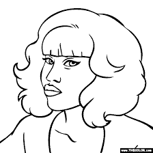 Rapper coloring page to color, print or download. Hip Hop Rap Star Online Coloring Pages
