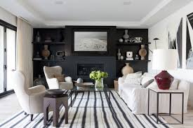 Black And White Accent Wall Living Room Mulan Would Definitely Spring For A Dark Accent Wall Like This One Fairy Tale Apartment Inspiration For A Moder Living Room Paint Disc Interiors Room Design