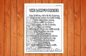 Every kid needs to learn the example prayer of jesus, aka the lord's prayer. The Lord S Prayer Poster Printable Ministryark