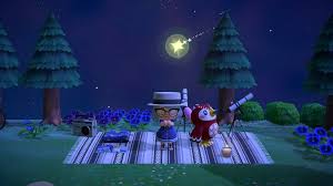 Celeste Showed Up At My Cozy Stargazing Area Just In Time For A Shooting Star Animalcrossing New Animal Crossing Animal Crossing Qr Animal Crossing