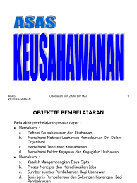 Konsep ini adalah satu kaedah khusus tafsiran dan pemahaman. Kepentingan Konsep Asas Perniagaan Kepada Bakal Usahawan
