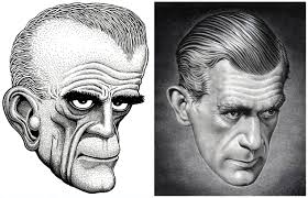 I know Halloween is over, but it's always the right time for a portrait of  Boris Karloff!