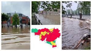 La pluie ne laisse aucun répit à la commune de rochefort , déjà fortement touchée par les pluies diluviennes de. La Belgique Touchee Par De Fortes Inondations Ce 15 Juillet Le Niveau De La Meuse Grimpe Namur Et Liege En Partie Evacuees