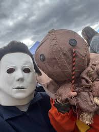 Halloween costume and trick-or-treating experience