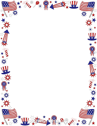Black And White American Flag Vector Art Free Fourth Of July Border Clip Art Page Border And Vector Graphics 4th Of July Clipart Free Clip Art Clip Art Borders