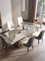Luxury 6 Seater Dining Table In Golden