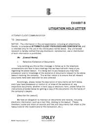 Demand letters are often the antecedent of filing a lawsuit. Litigation Hold Letter Fill Online Printable Fillable Blank Pdffiller