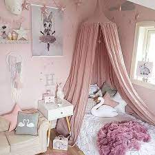 1x Princess Cotton Linen Dome Mosquito Nets Curtain For Kids Room Decor 240cm Mz Walmart Com Kids Bed Canopy Pink Girl Room Princess Canopy Bed