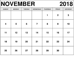 November 2018 Printable Date And Time Calendar Calendar Printables Calendar 2019 Template Printable Calendar