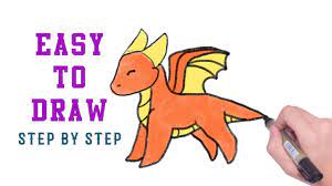 1269x1287 anime dragon drawings how to draw a red dragon, stepstep, dragons. How To Draw A Dragon Easy Step By Step For Kids Youtube