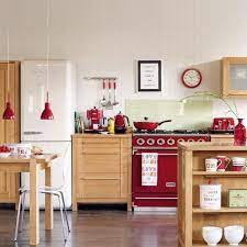 25 Stunning Red Kitchen Design And Decorating Ideas Freestanding Kitchen Red Kitchen Accents Red Kitchen Accessories