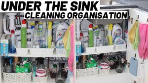 Store cleaning supplies under a sink. Under The Kitchen Sink Organisation My Cleaning Essentials Uk Youtube