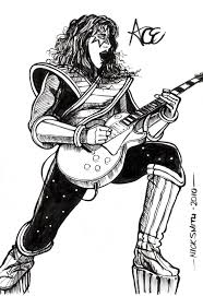 Ace Frehley Lead Guitar Ace Frehley Pencil Drawings Sketches