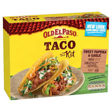 Old el paso products are marketed across the globe. Old El Paso Sweet Paprika Garlic Taco Kit With Shells Ocado