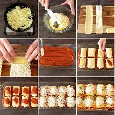Zucchini Lasagna Roll Ups This Graphic Shows All The Key Steps For Making Zucchini Lasagna Roll Ups Food Easy Vegetarian Lasagna Zucchini Lasagna Rolls
