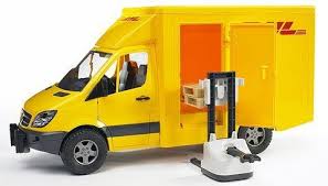 Bruder 02534 1 16 Scale Trucks By Bruder 42 95 Dhl Mb Sprinter Truck With Pallet Jack The Mercedes Benz Spr Benz Sprinter Firefighter Toys Play Vehicles