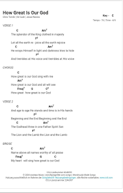 Hillsong C Chords How Great Is Our God Greatful Our God Music Theory