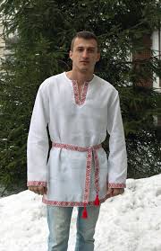 Russian Slavic Linen Men S Tunic In Russian Style Boho Etsy In 2020 Russian Fashion Mens Tunic Boho Fashion