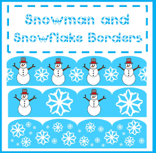 Very Cute Christmas Snowman And Snowflake Borders Make Any Bulletin Board Stand Out This Christmas Snowflakes Christmas Bulletin Spelling Activities