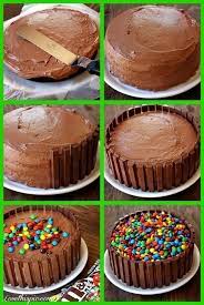 Pin By Siv Angela Rorra Goransson On Diy And Crafts Rainbow Cake Recipe Kit Kat Cake Kitkat Cake