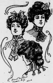 The Latest Womens Hairstyles From The February 17 1903 Spokane Press Latest Womens Hairstyles Newspaper Collection Spokane