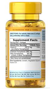 If you take vitamin e supplements, do not take too much as this could be harmful. Vitamin E Complex High Gamma Natural 60 Softgels E Vitamins Supplements Puritan S Pride