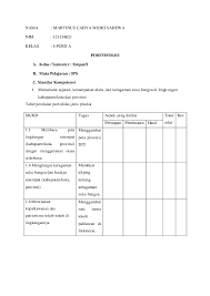 Contoh tugas penilaian proyek 1 s d 5 tulislah huruf a b c atau d di depan. Doc Portofolio Martinus Cahyo Academia Edu