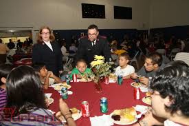 Thanksgiving inspires thoughts of large gatherings of people you love, warm candlelight and, of this thanksgiving, don't let the fact that you are hosting stress you out and ruin the excitement of this. Salvation Army Volunteers Serve Up Thanksgiving Meals Myburbank Com