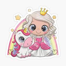 The best selection of royalty free unicorn cartoon vector art, graphics and stock illustrations. Get My Art Printed On Awesome Products Support Me At Redbubble Rbandme Https Www Redbubble Com I Sticker Aqua Princess Cartoon Cute Cartoon Cute Drawings