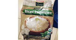 Not only is it healthy but you don't have to wait that 20 or 30 minutes for your rice to cook through. Organic Riced Cauliflower